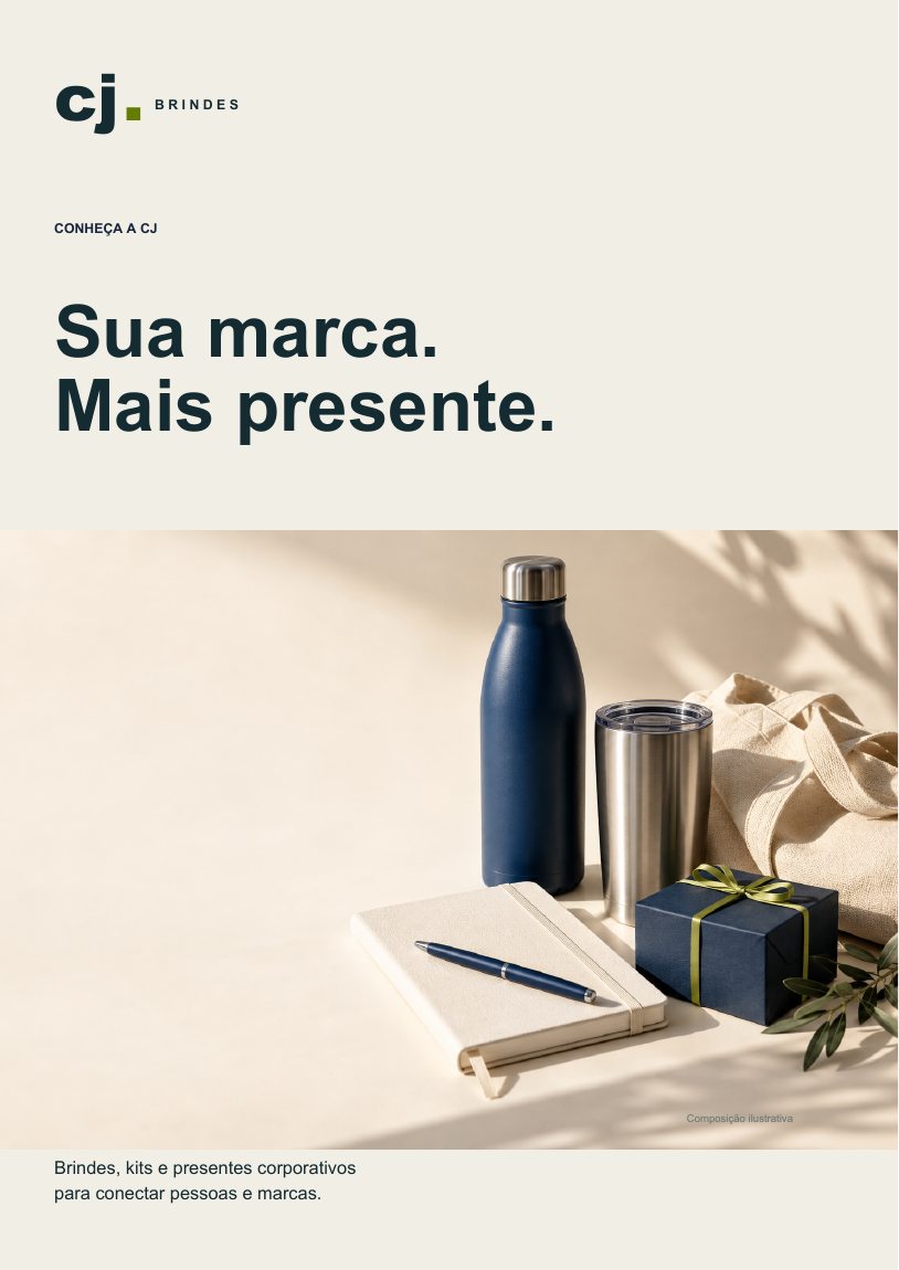 Página 1: Capa — Sua marca mais presente